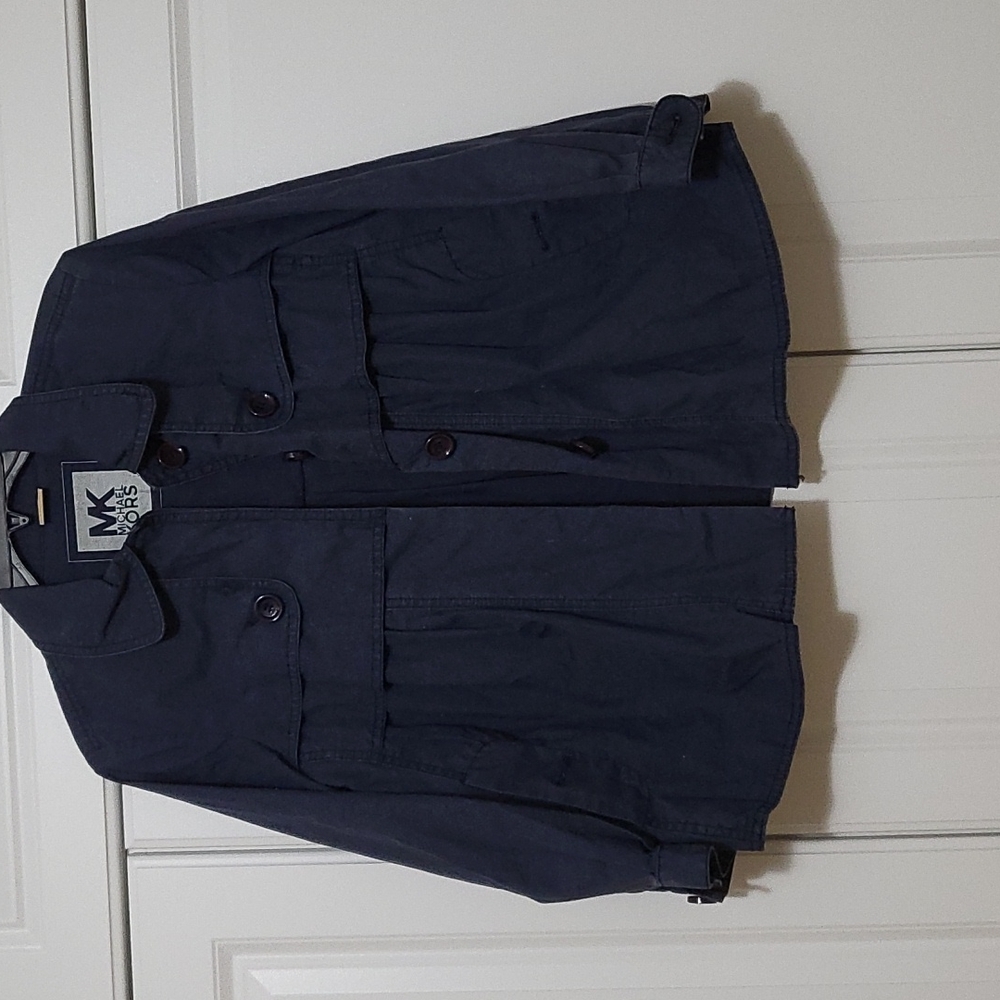 Michael Kors cropped trench style jacket.